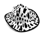 Cow Print Velour Cowboy Hat