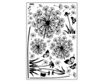 Wall Stickers Dandelion and Butterfly Wall Sticker Bedroom Living Room Office Wall Decoration