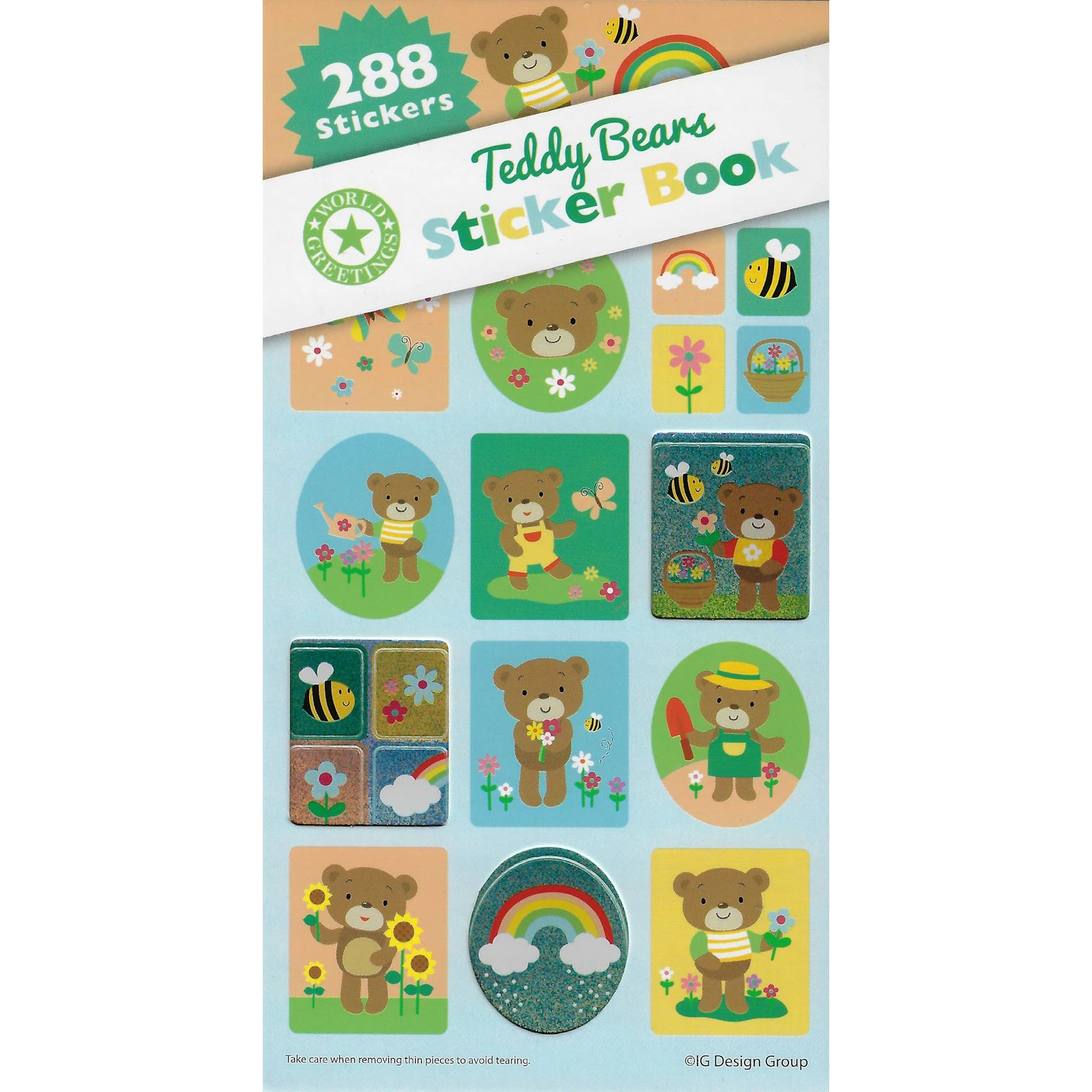 Teddy Bear Sticker Book (12 Sheets)