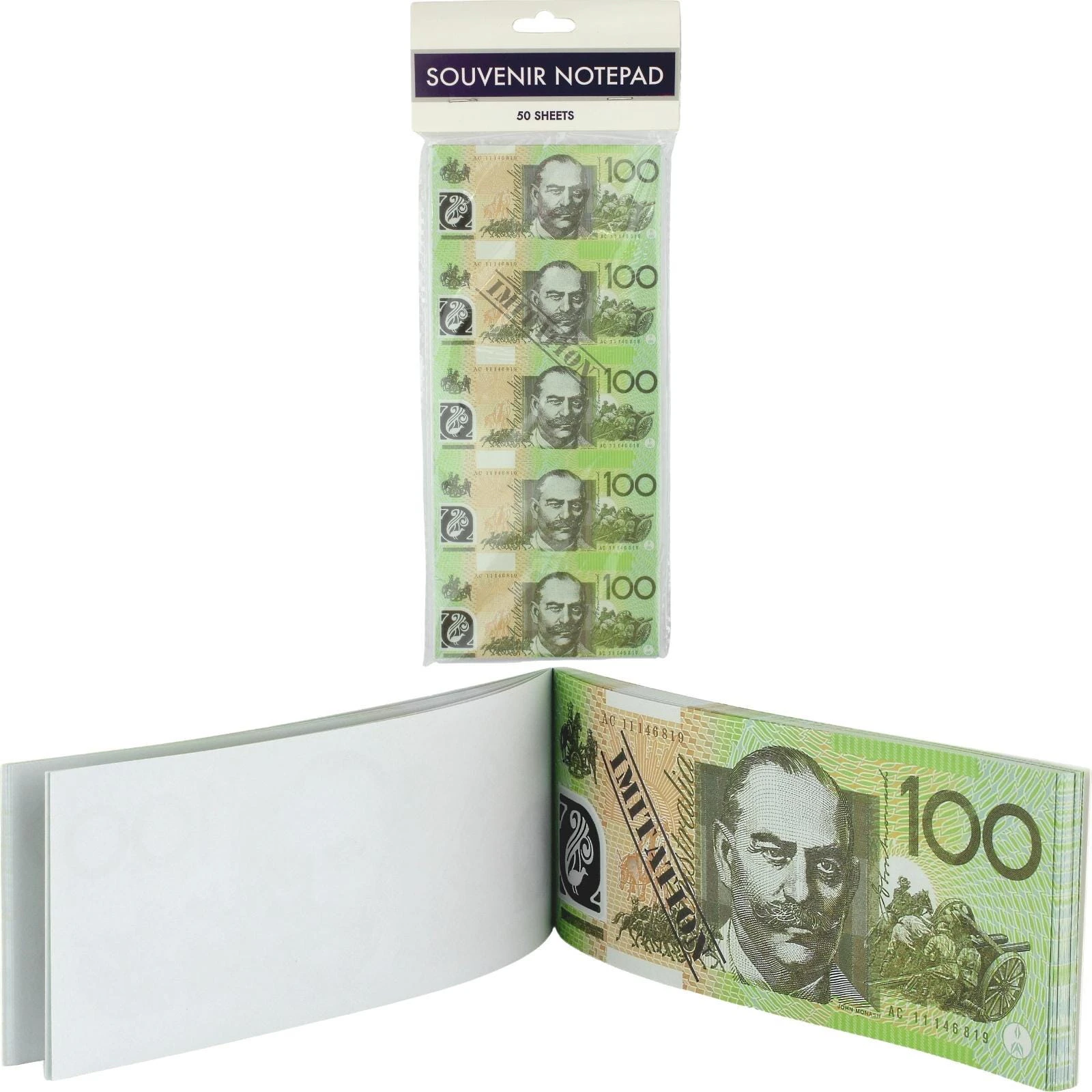 Australian 100 Dollar Paper Play Money (50 Sheets)