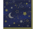 Starry Night Large Paper Napkins / Serviettes (Pack of 16)