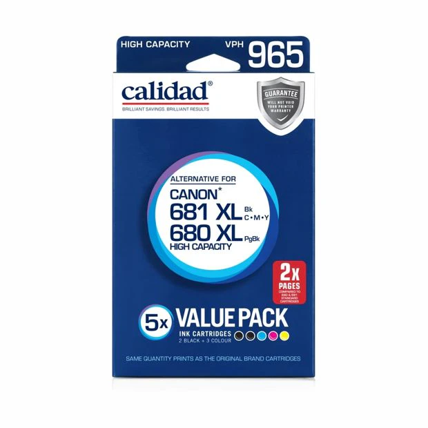 Target Calidad Canon 681 XL and 680 XL Ink Cartridges - 5 Pack