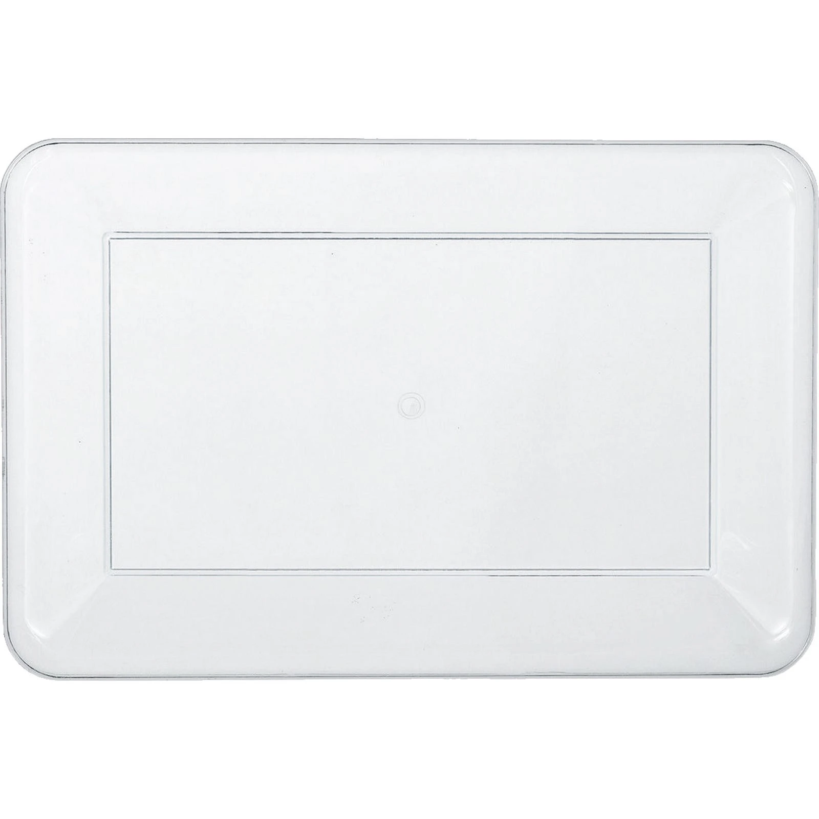 Clear Plastic Rectangle Tray 45.7cm