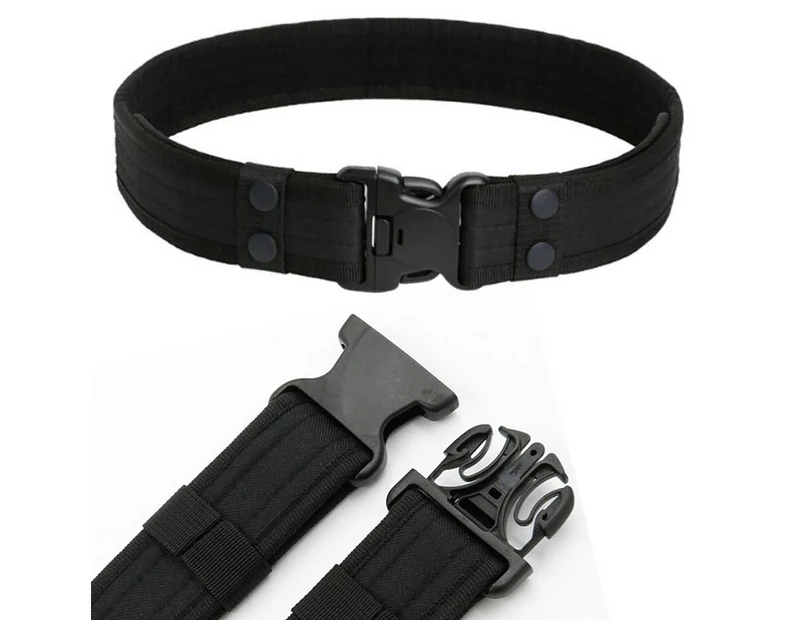 Mens Canvas Outdoor Tactical Belt Heavy Duty Army Waist Web Strap Combat Belts