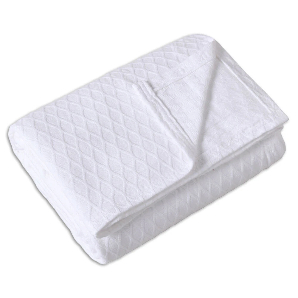 Onkaparinga Heirloom Bamboo Cotton Blanket White - White