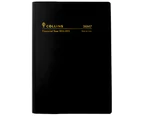 2024-2025 Financial Year Diary Collins A6 Week to View Black 36M7.V99