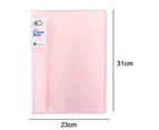 Transparent simple and lightweight A4 loose-leaf folder pp student