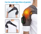 Heated Shoulder Brace Massage Rotator Cuff Support Compression Wrap Rechargeable