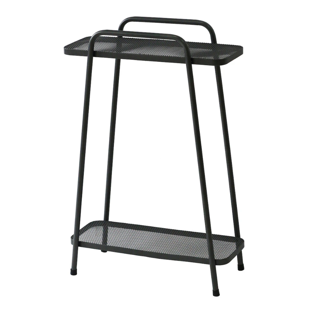 2 Tier Metal Plant Stand Flower Shelf Outdoor Indoor Display Rack Shelves