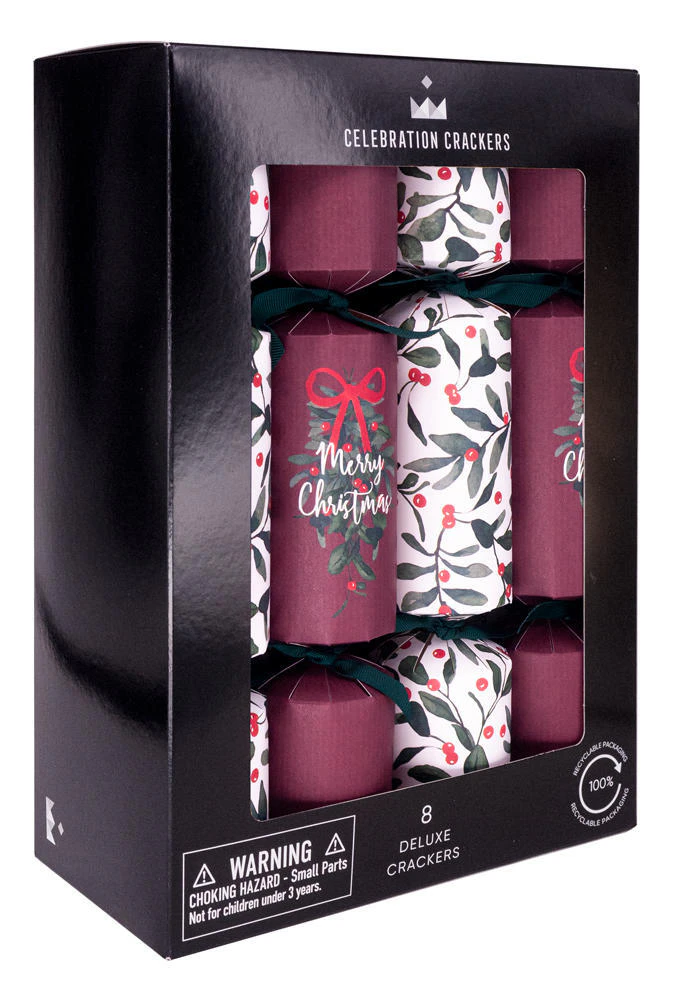 Merry Berry Christmas Crackers 8pk