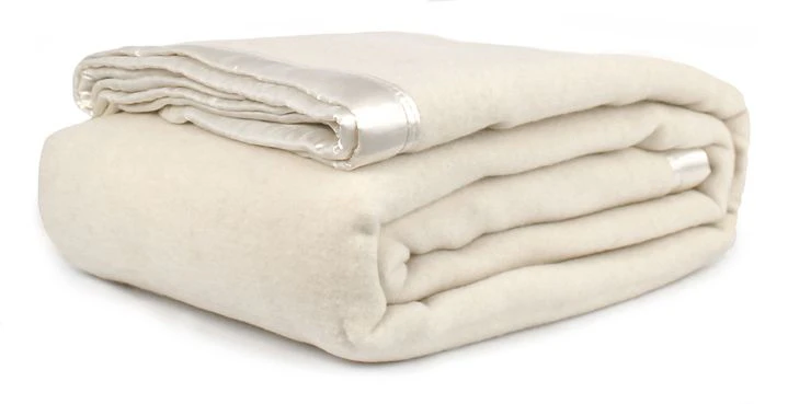 Jason 400GSM 100% Australian Washable Wool Blanket Natural