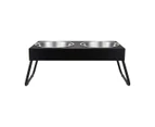 Extra Large Twin Elevated Folding Pet Bowl - Anko