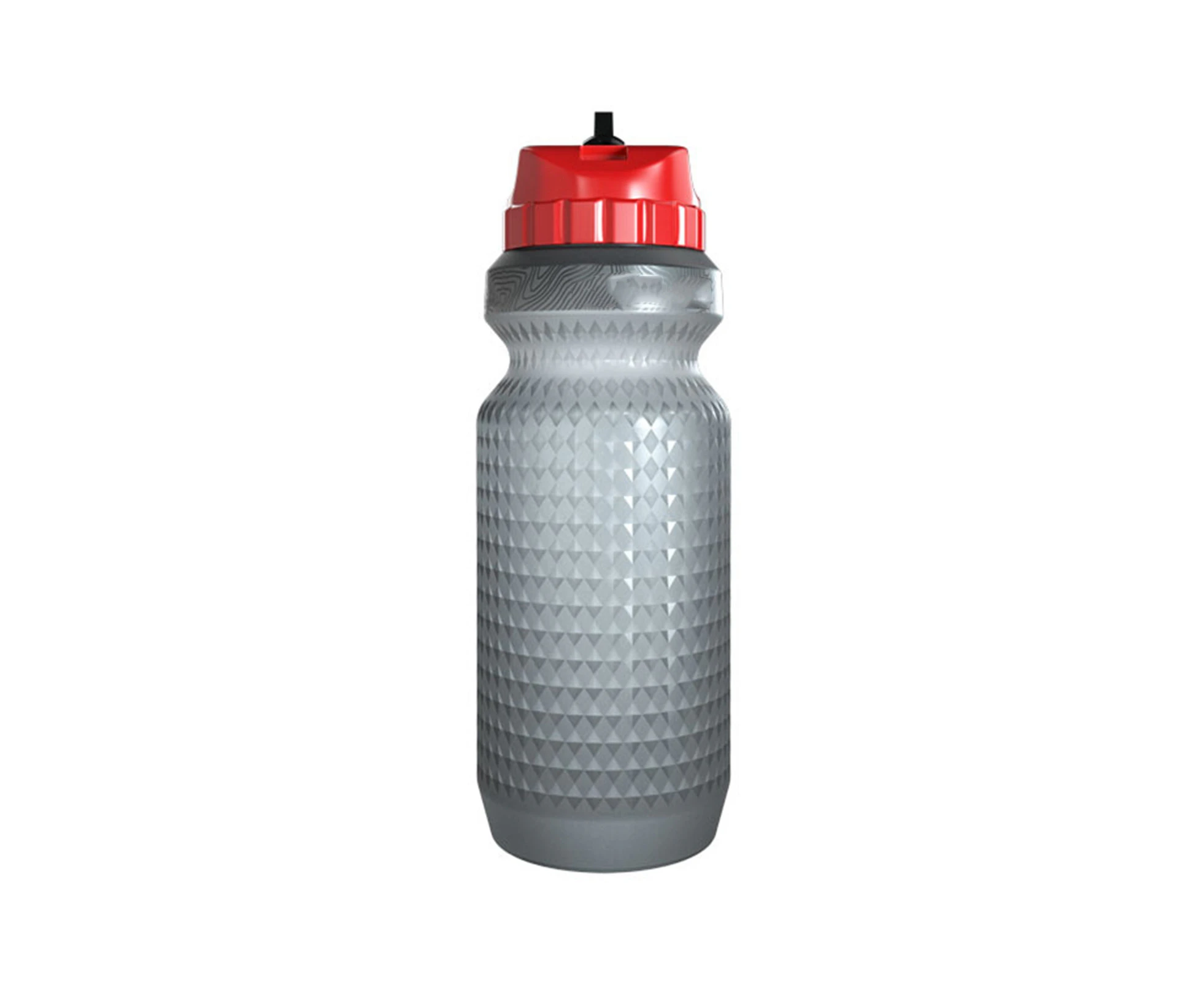 650ml Water Bottle Leakproof Silicone Cycling Sport Cup for MTB Bicycle-Red Silicone