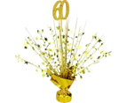 60th Birthday Gold Star Foil Spray Centrepiece