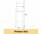 3-Tier Toilet Shelf Bathroom Rack Over Laundry Washing Machine Storage Organiser-white