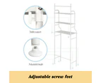 3-Tier Toilet Shelf Bathroom Rack Over Laundry Washing Machine Storage Organiser-white