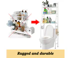 3-Tier Toilet Shelf Bathroom Rack Over Laundry Washing Machine Storage Organiser-white