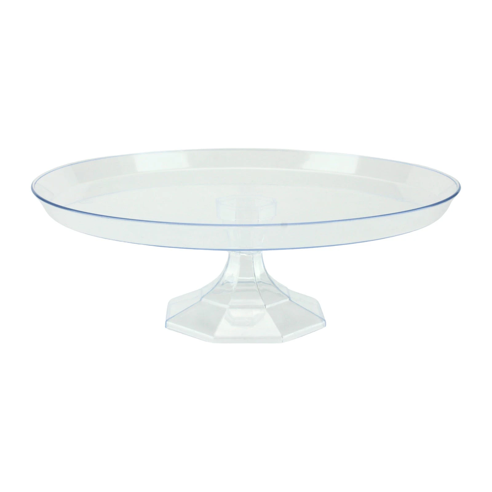 Clear Round Acrylic Plastic Cake Stand 26cm