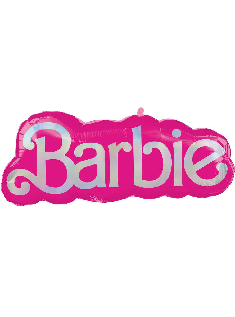 Barbie Logo 81cm Supershape Foil Party Balloon-Genuine Amscan-New