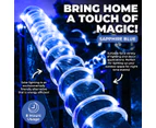 Home Master 7m LED Solar Rope Light Sapphire Blue 2 Modes 100 Bulbs