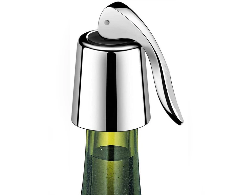 Wine Bottle Stopper Stainless Steel, Wine Bottle Plug With Silicone, Expanding Beverage Bottle Stopper, Reusable Wine Saver, Bottle Sealer Keeps Wine Fresh