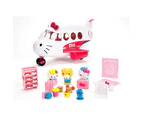 Dickie - Hello Kitty Airplane with Figures, Roof Opener, Includes 3 Figures and 20 Accessories - Toy Gift for Kids - MKTP