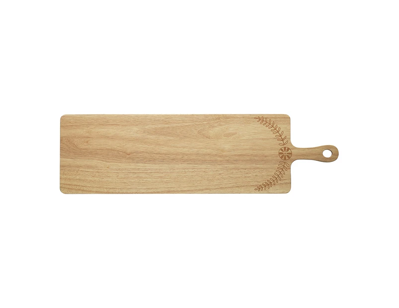 Porto Lefromage 70x20cm Wooden Paddle Board Rectangle Serving Platter Natural