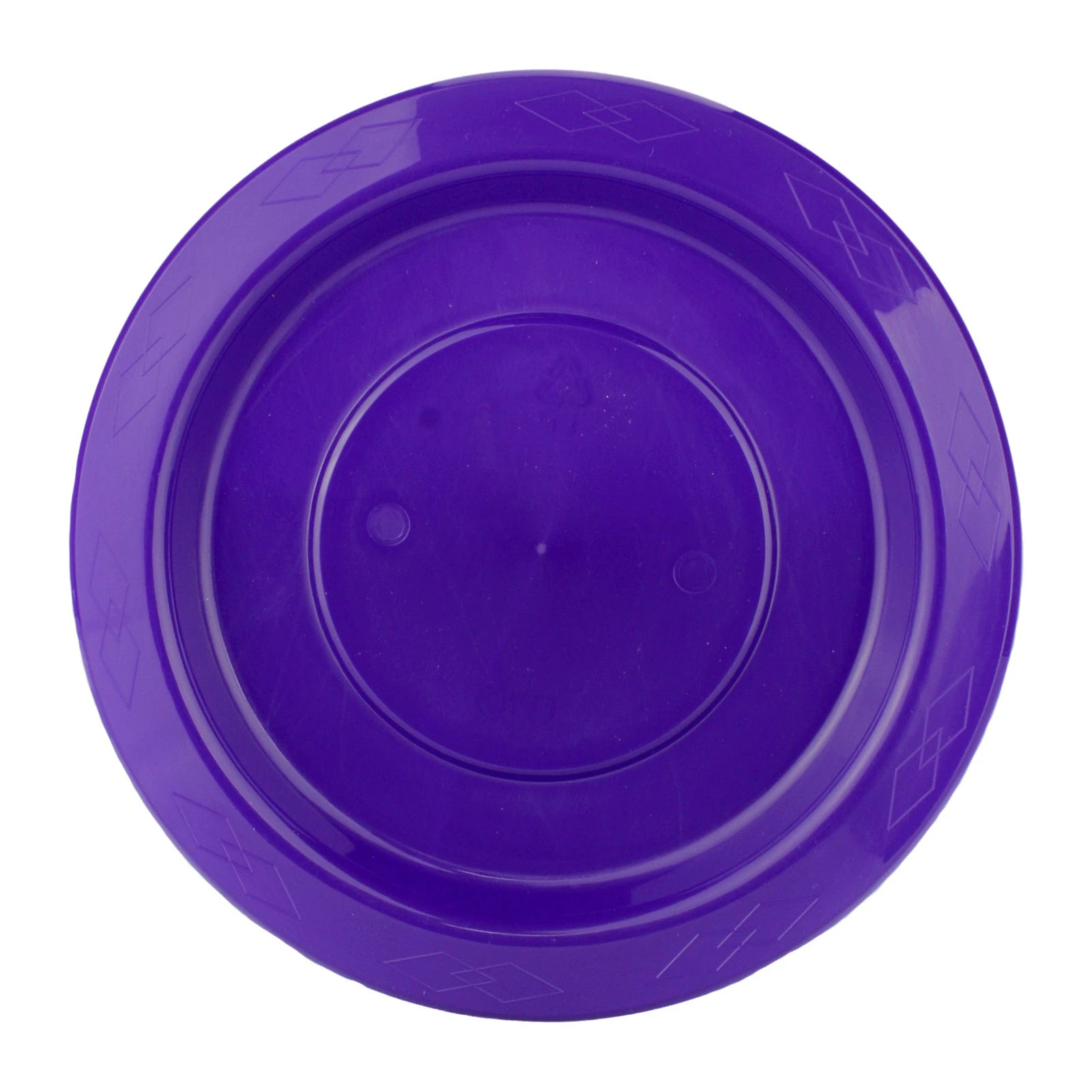 Purple 18cm Plastic Reusable Plates (Pack of 20)