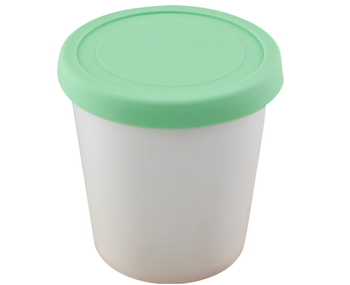 Ice Cream Containers for Homemade Ice Cream- Reusable Ice Cream Storage Containers for Freezer-Green