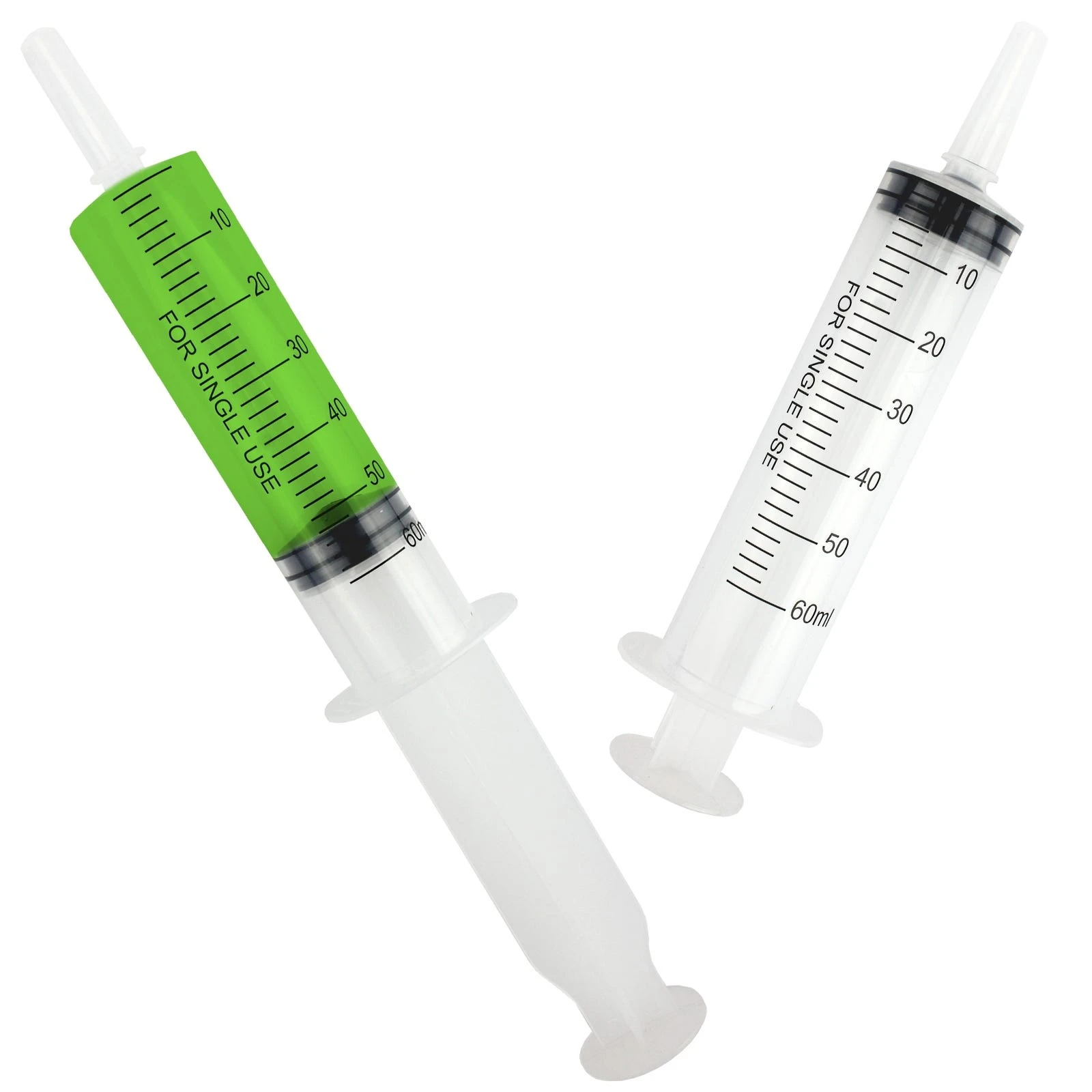 Plastic Dessert Syringes 60ML (Pack of 2)