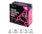 Home Master 7m LED Solar Rope Light Rose Pink 2 Modes 100 Bulbs