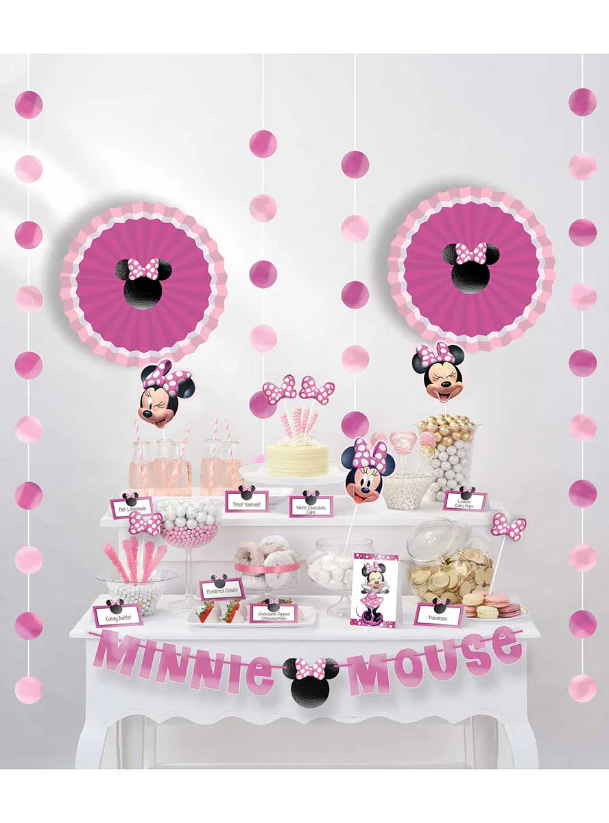 Minnie Mouse Forever Buffet Table Decoration Kit - Genuine Amscan - New