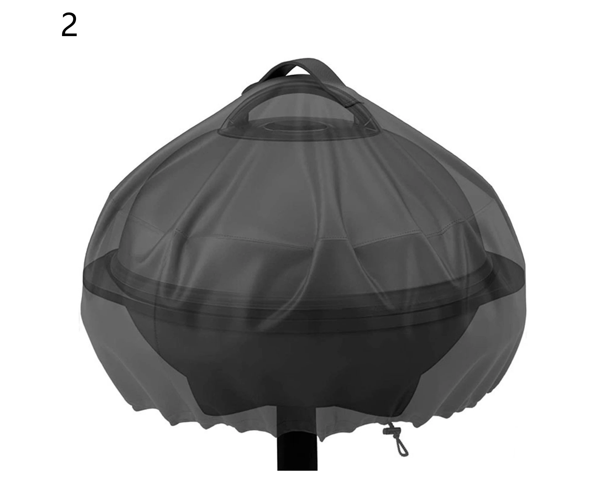 Oxford Cloth BBQ Grill Cover Dust Proof Sun-resistant Foldable Mini Electric Grill Cover for Outdoor 2