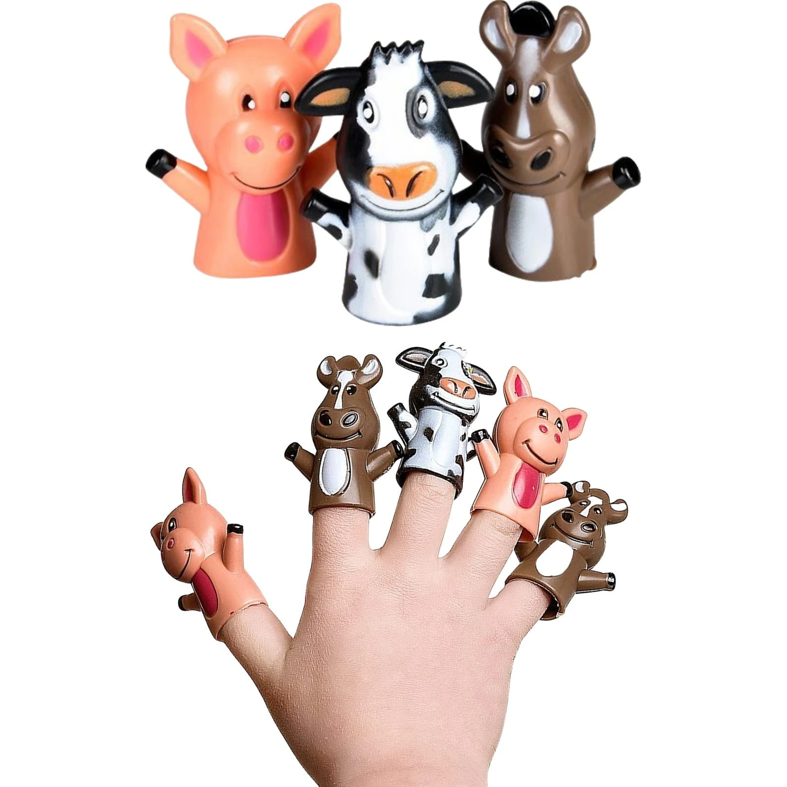 Farm Animal Finger Puppets (Pack of 12)