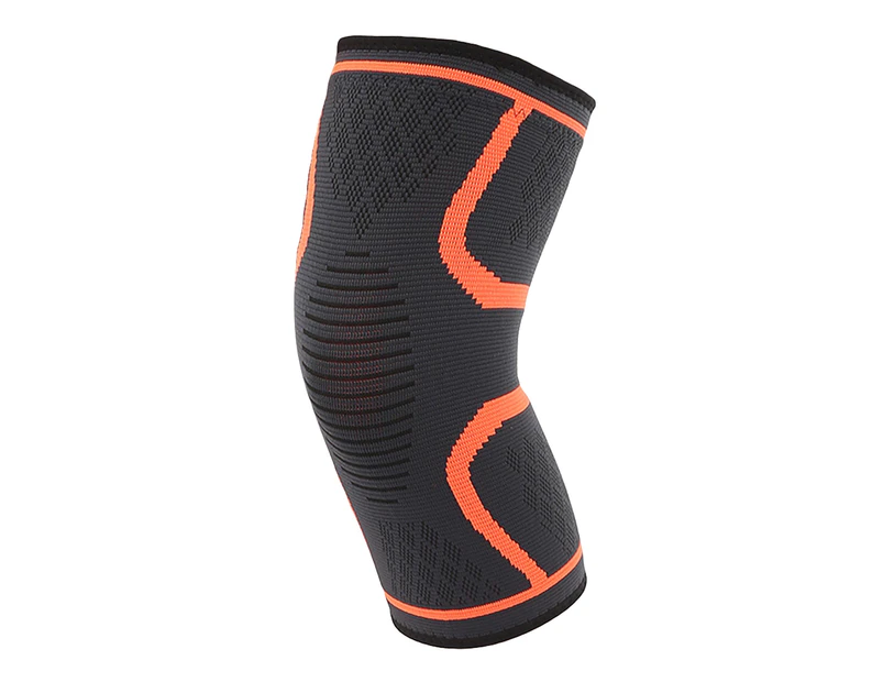 Knee Brace Stretchable Protective Nylon Medical Grade Knee Pads for Running-Orange
