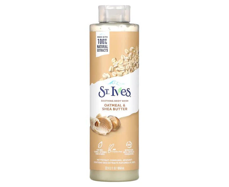 Soothing Body Wash, Oatmeal & Shea Butter, 22 fl oz (650 ml)