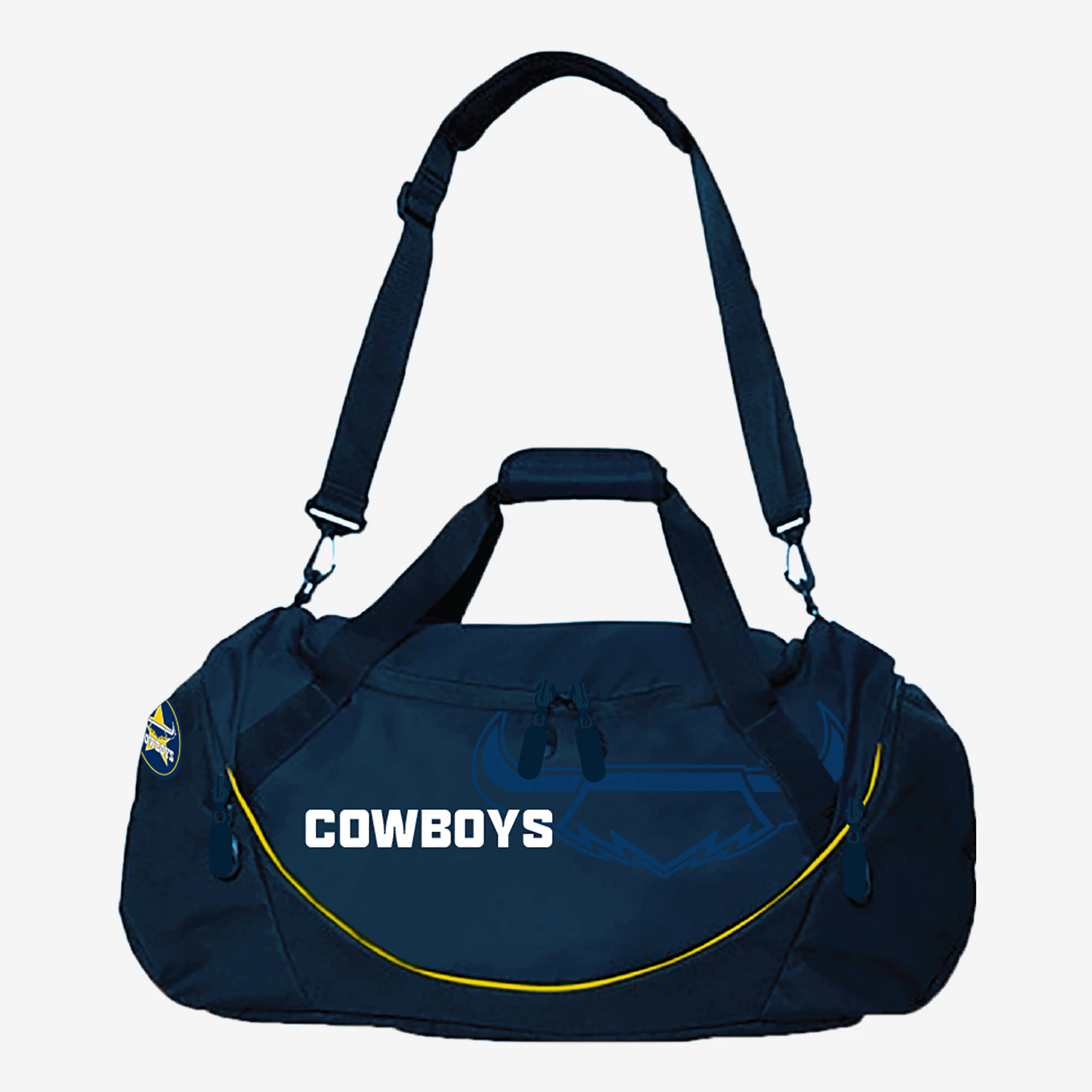 NRL Shadow Sports Bag - North Queensland Cowboys - Gym Travel Duffle Bag