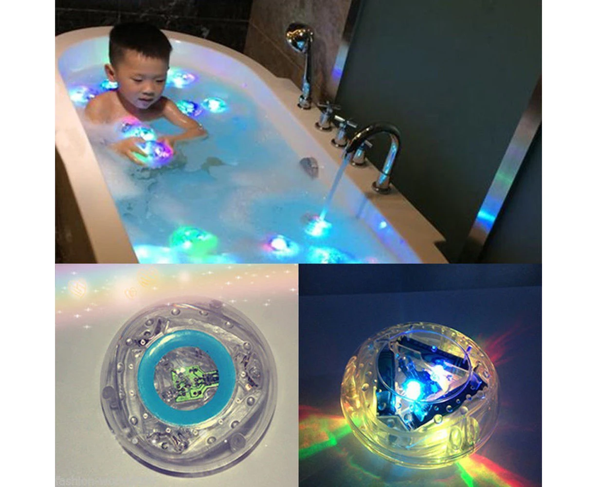 2 pcs bath toys,waterproof,colorful,for bathroom,LED light toys