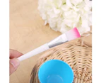 4Pcs DIY Facial Mask Bowl Mixing Brush Makeup Spoon Face Stick Beauty Tools Set-Yellow