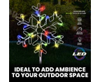 SAS Electrical 45cm Silhouette Snowflake Solar Power LED Multicoloured