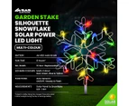 SAS Electrical 45cm Silhouette Snowflake Solar Power LED Multicoloured