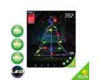 SAS Electrical 64cm Silhouette Tree & Star Solar Power LED Multicoloured