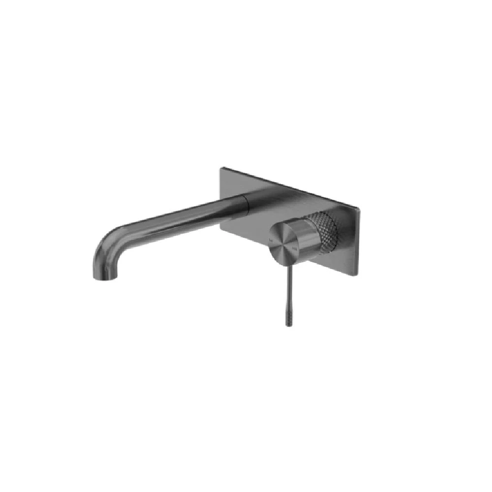 Nero Opal Wall Basin/Bath Mixer 230mm Spout Graphite NR251907A230GR