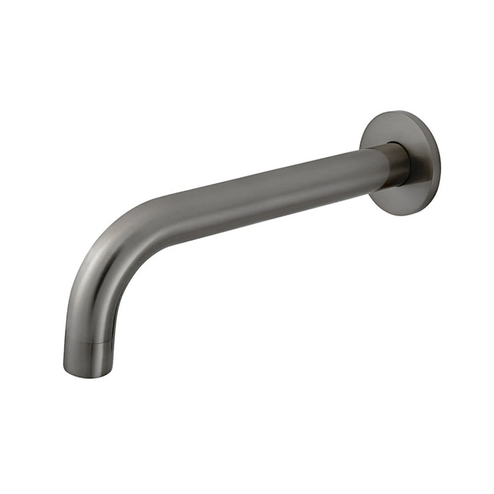 MEIR Round Brass Curved Spout - 200mm - PVD Shadow