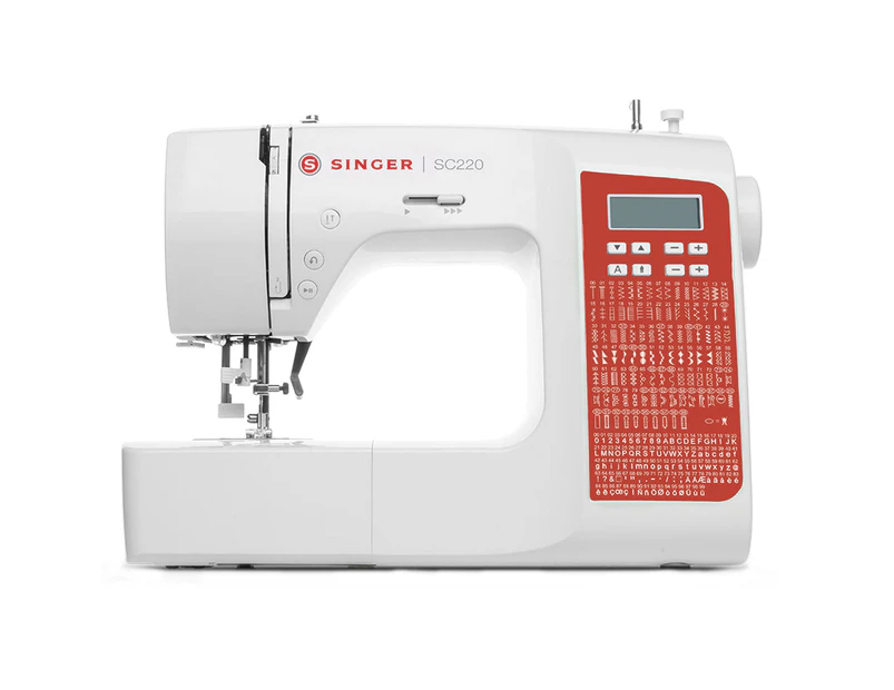 Singer Sewing Machine Computerized SC220-RD Red