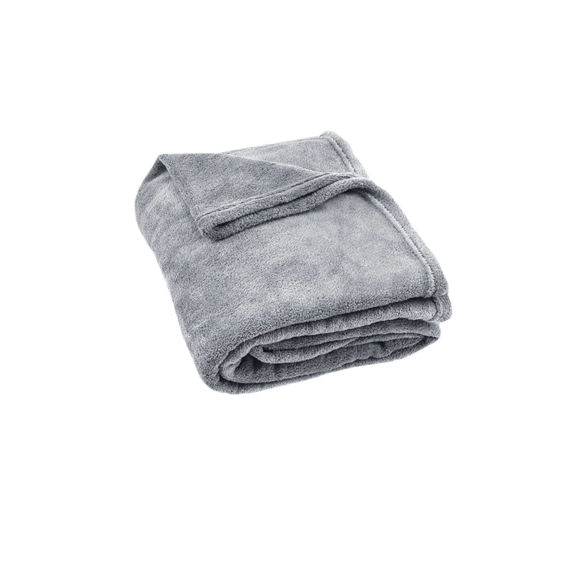 Coral Fleece Throw Rug 200gsm 150 x 200cm Silver Grey