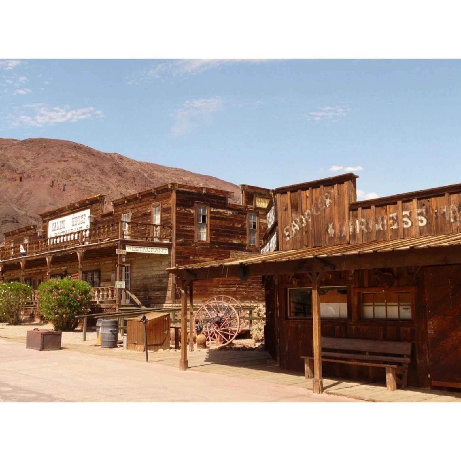 Western Ghost Town Large Fabric Backdrop