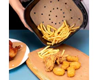 2400 x MULTI PURPOSE COMPOSTABLE AIR FRYER LINER 23CM Non Stick Circulation Hole Used for Cakes, Steamer Basket Food Grade