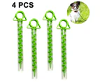 Plastic Spiral Ground Anchor - Ideal for Camping, Securing Animals, Tents, Canopies, Sheds, Car Ports, Swing Sets (Pack of 4)