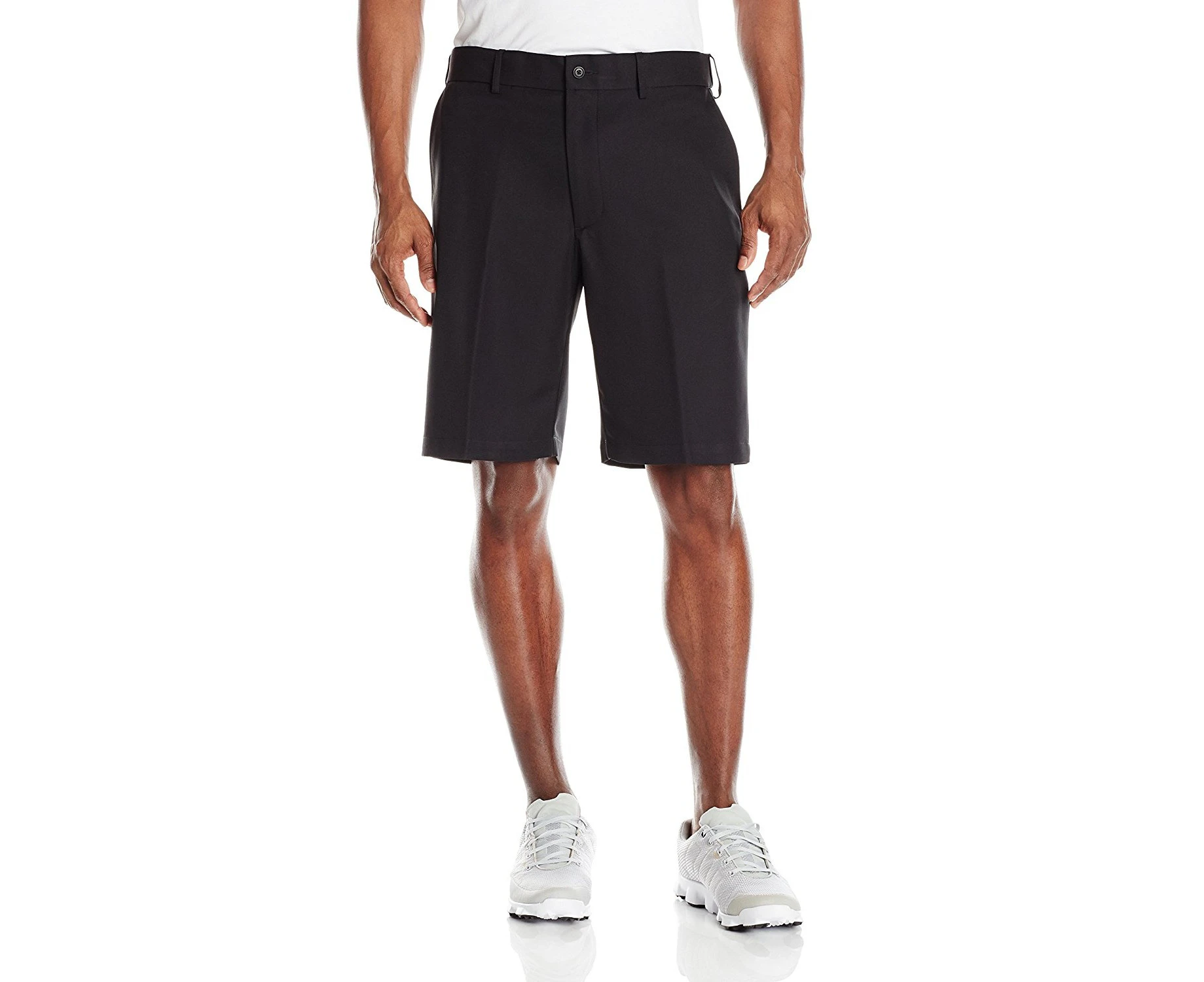 (34, Caviar) - PGA TOUR Men's Golf Performance Flat Front Expandable Waistband Short